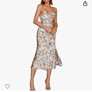 Midi Women’s Satin Dress